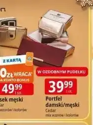 E.Leclerc Portfel męski skórzany Cedar oferta