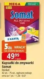 E.Leclerc Tabletki do zmywarek lemon & lime Somat All In 1 oferta