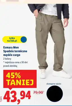 Lidl Spodnie termiczne Esmara oferta