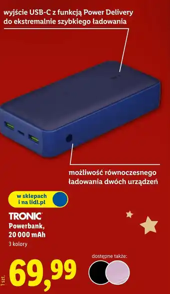 Lidl Powerbank Tronic oferta