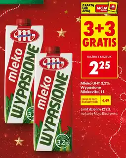 Biedronka Mleko Mlekovita oferta