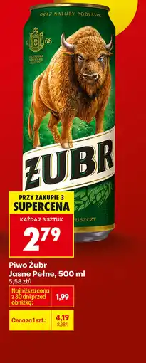 Biedronka Piwo Żubr oferta