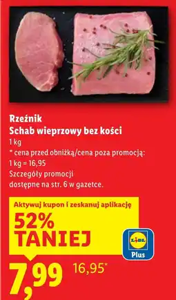 Lidl Schab bez kości Rzeźnik oferta