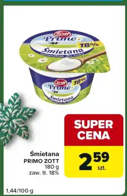 Carrefour Express Śmietana Zott oferta