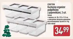 ALDI CROFTON Kuchenny organizer podpółkowy z pojemnikami, 3 szt oferta