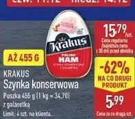 ALDI Szynka konserwowa Krakus Animex oferta