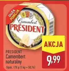 ALDI Ser camembert naturalny President oferta