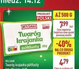 ALDI Twaróg krajanka półtłusta Milsani oferta