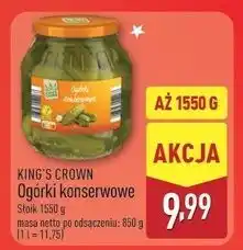 ALDI Ogórki konserwowe King's Crown (Aldi) oferta
