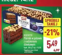 ALDI Pierniki z nadzieniem śliwkowym Biscotto oferta