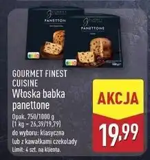 ALDI Babka panettone z kawałkami czekolady Gourmet Finest Cuisine oferta