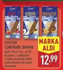 ALDI Czekolada z ciastkami korzennymi Choceur oferta