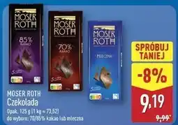 ALDI Czekolada mleczna Moser Roth oferta