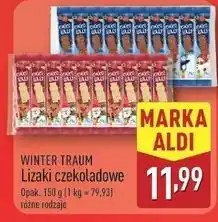 ALDI Lizaki z czekolady białej Wintertraum oferta