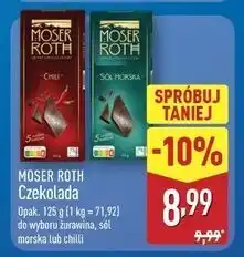 ALDI Czekolada żurawina Moser Roth oferta
