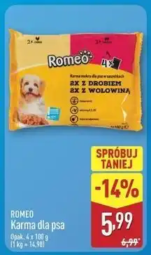 ALDI Karma dla psa z drobiem i wołowiną Romeo (Karma) oferta