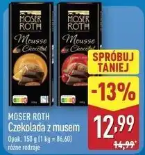 ALDI Czekolada gorzka z musem pomarańczowym Moser Roth oferta