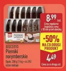 ALDI Pierniki norymberskie na opłatku w czekoladzie deserowej i lukrowane Biscotto oferta
