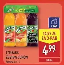 ALDI Sok jabłkowy + multiwitamina nektar czarna porzeczka Tymbark oferta