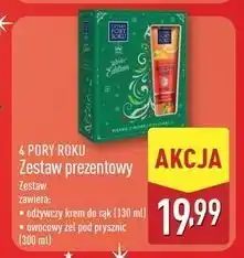 ALDI Zestaw w pudełku: owocowy żel pod prysznic 300 ml + krem do rąk 130 Cztery Pory Roku oferta