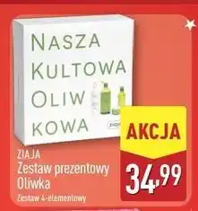 ALDI Zestaw w pudełku oliwkowa żel pod prysznic 500 ml + mleczko do ciała 400 krem twarzy 50 Ziaja oferta