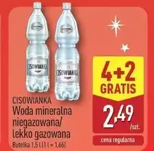 ALDI Woda lekko gazowana Cisowianka oferta