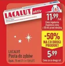 ALDI Pasta do zębów Lacalut Aktiv oferta