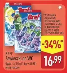 ALDI Kostka do wc 4 function lemon + ocean Bref Power Aktiv oferta