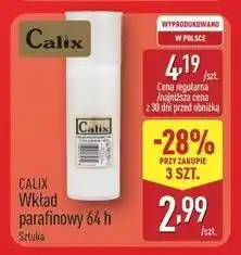 ALDI Wkład parafinowy do znicza 64h Calix oferta