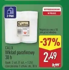 ALDI Wkład parafinowy do znicza 30 h Calix oferta