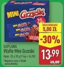 ALDI Wafelek kakaowy Grześki Mini oferta