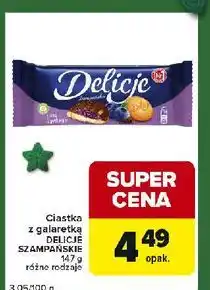 Globi Ciastka z galaretką jagodową Delicje Szampańskie oferta