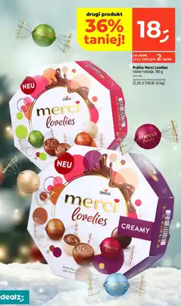 Dealz Praliny Merci Lovelies różne rodzaje 185g oferta