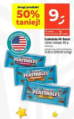 Dealz Czekolada Mr Beast różne rodzaje 60 g oferta