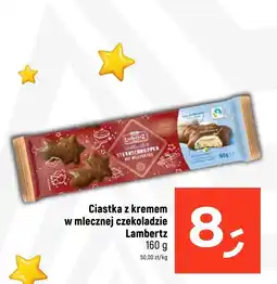 Dealz Ciastka z kremem w mlecznej czekoladzie Lambertz 160 g oferta