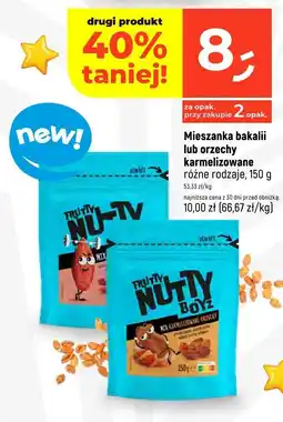Dealz Mieszanka bakalii lub orzechy karmelizowane różne rodzaje Frutty Nutty Boyz oferta
