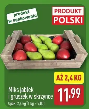 ALDI Miks jabłek i gruszek w skrzynce Aldi oferta