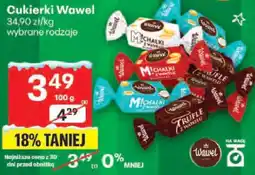 Delikatesy Centrum Cukierki Wawel wybrane rodzaje oferta