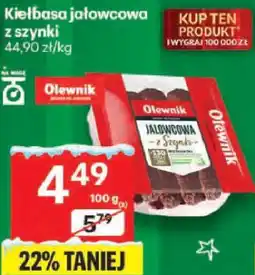 Delikatesy Centrum Kiełbasa jałowcowa z szynki Olewnik oferta