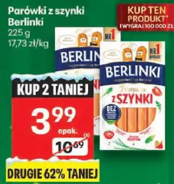 Delikatesy Centrum Parówki z szynki Berlinki oferta