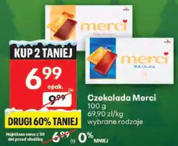 Delikatesy Centrum Czekolada Merci 100 g wybrane rodzaje oferta