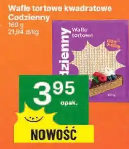 Delikatesy Centrum Wafle tortowe kwadratowe Codzienny 160 g oferta