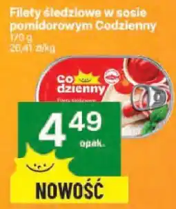 Delikatesy Centrum Filety śledziowe w sosie pomidorowym Codzienny 100 g oferta