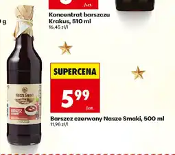 Biedronka Nasze Smaki Barszcz czerwony oferta