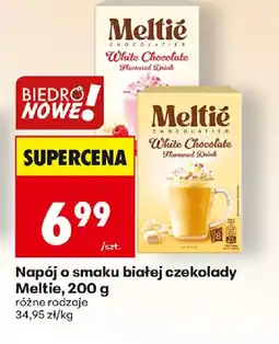 Biedronka Meltie Napój o smaku białej czekolady oferta