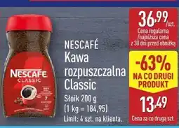 ALDI Kawa rozpuszczalna Classic NESCAFÉ oferta