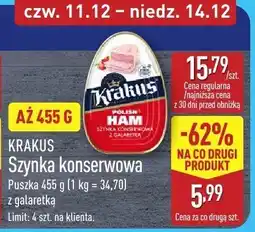 ALDI Szynka konserwowa z galaretką KRAKUS oferta