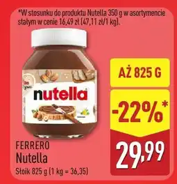 ALDI Krem czekoladowy Nutella Ferrero oferta