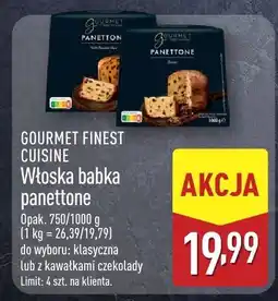 ALDI Włoska babka panettone Gourmet Finest Cuisine oferta