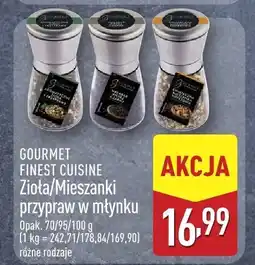ALDI Zioła w młynku różne rodzaje GOURMET FINEST CUISINE oferta